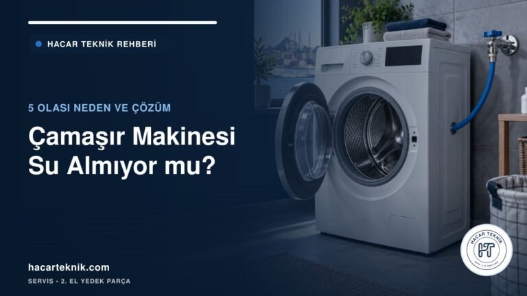 Çamaşır makinesi su almıyor: su vanası ve giriş hortumu kontrolü