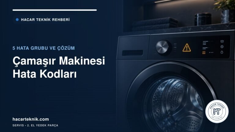 Çamaşır makinesi hata kodları: kontrol panelinde uyarı işareti
