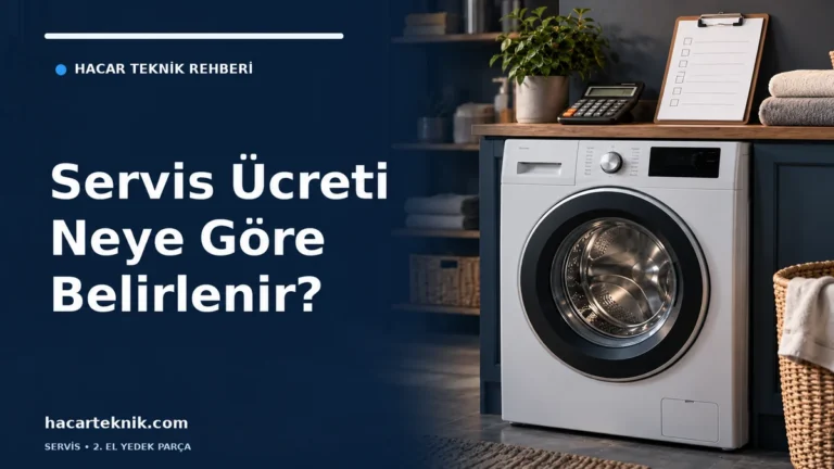Çamaşır makinesi servis ücreti rehberi için makine, hesap makinesi ve boş kontrol listesi