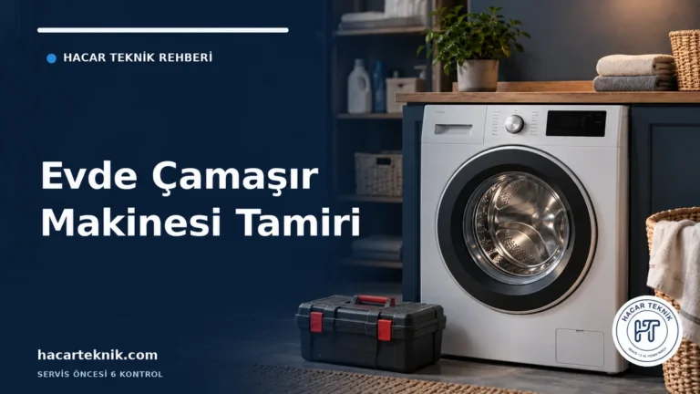 Evde çamaşır makinesi tamiri rehberi için önden yüklemeli makine ve kapalı takım çantası