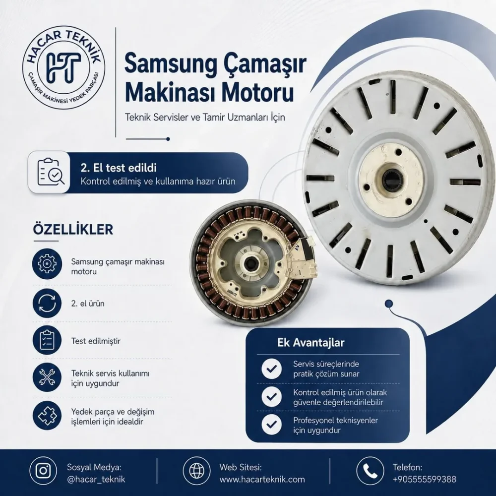 Samsung çamaşır makinesi motoru için stator ve rotor grubu, 2. el ürün görseli